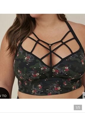 🆕️☠️SKULL CAMO STRAPPY SWIM TOP☠️